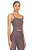 view 2 of 4 Spacedye Slim Racerback Cropped Tank in Woodland Heather