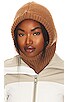 view 1 of 3 SNOOD WITH HOOD 비니 in Mocha