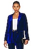 view 1 of 5 Velvet Blazer in Mazarine Blue
