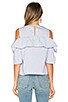 Exposed Shoulder Top, view 3, click to view large image.