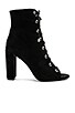 view 1 of 5 Ripley Lace Up Bootie in Black Kidsuede