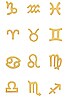 view 3 of 3 СЕРЬГИ ZODIAC in Yellow Gold