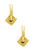 Gold-filled Initial Dice Earrings, view 3 of 3, click to view large image.