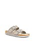 view 2 of 5 Arizona Soft Footbed Sandal in Stone Coin