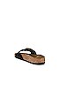 view 3 of 5 Madrid Big Buckle Gold Sandal in Black