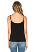view 3 of 3 Lace Up Front Tank in Black