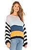 view 2 of 4 Chunky Stripe Sweater in Mixed Signals