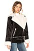 view 2 of 4 Down & Out Jacket in Black & Off White