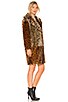 Patchwork Faux Fur Coat, view 2, click to view large image.