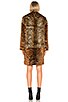 Patchwork Faux Fur Coat, view 3, click to view large image.