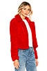 view 2 of 4 Siren Faux Fur Jacket in Red