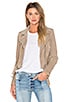 view 1 of 5 Suede Moto Jacket in Sand Stoner