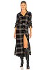 view 1 of 4 Duster Dress in Black Honey Plaid