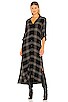 view 2 of 4 Duster Dress in Black Honey Plaid