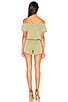 view 3 of 3 Off the Shoulder Romper in Lily Pad