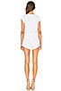 view 3 of 3 Ruffle Sleeve Romper in White