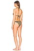 view 3 of 3 Triangle Bikini Set in Black & Gold