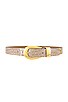 view 1 of 3 Victoria Croco Luster Belt in Light Taupe & Gold