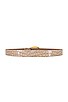 view 2 of 3 Victoria Croco Luster Belt in Light Taupe & Gold