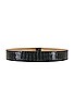 view 2 of 3 Milla Croco Luster Belt in Black & Gold