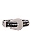 view 3 of 3 Barcelona Belt in Black & Silver