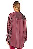 view 3 of 4 FELICIA 셔츠 in Burgundy & Pink