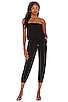 view 1 of 3 Jersey Strapless Jumpsuit in Black