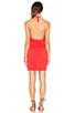 view 3 of 3 Supreme Jersey Tied Waist V Neck Dress in Retro Red