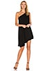 BLACK One Shoulder Dress, view 1 of 3, click to view large image.