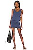 Draped Modal Jersey Mini Dress, view 1, click to view large image.