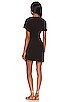 view 3 of 3 Luxe Crepe Wrap Mini Dress in Black