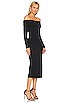 view 2 of 3 Off The Shoulder Midi Dress in Black