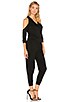 view 2 of 3 BLACK Cold Shoulder Jumpsuit in Black