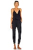 Supreme Jersey Tied Waist V Neck Jumpsuit, view 1 of 3, click to view large image.
