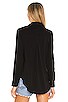 view 3 of 4 Light Weight Jersey Button Up in Black