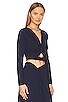 view 2 of 4 クロップトップ in Navy