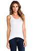 view 1 of 4 Light Weight Jersey Tank in White