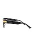 view 3 of 3 LUNETTES DE SOLEIL NARROW CAT EYE in Shiny Black& Grey
