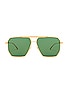 view 1 of 3 Angular Pilot in Shiny Gold & Green