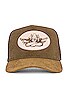 view 3 of 3 Boys Lie Trucker Hat in Olive