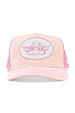 view 3 of 3 Trucker Hat in Baby Pink