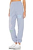 view 3 of 6 Word Vomit Sweatpants in Blue Grey