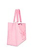 view 3 of 4 Terrycloth Tote Bag in Pinky