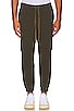 view 1 of 6 Gym Pants 6 Pocket Jersey Back Fleece in Olive