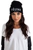 Feline Meow Unisex Beanie, view 1 of 4, click to view large image.