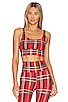 view 1 of 4 LEAH スポーツブラ in Holiday Plaid