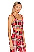 view 2 of 4 LEAH スポーツブラ in Holiday Plaid