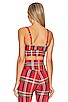 view 3 of 4 LEAH スポーツブラ in Holiday Plaid