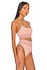 view 2 of 4 Eva Bikini Top in Blush Colorblock