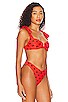 view 2 of 4 Blaire Bikini Top in Scarlet Polka Dot